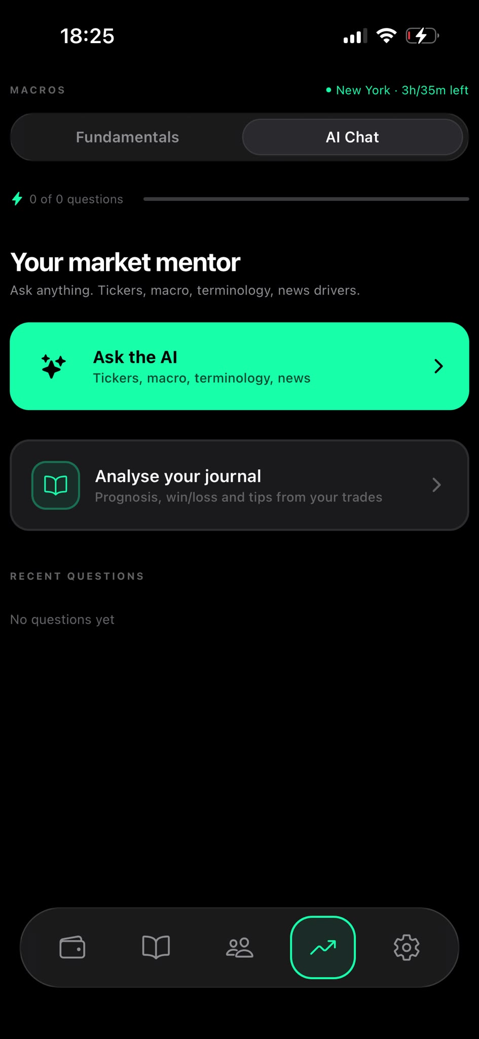 Explore AI screen